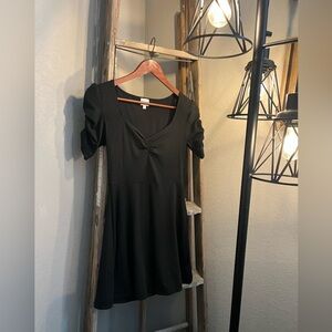 Blue Rain - Francesca’s - Black - Cinch front mini dress